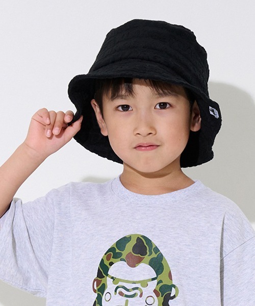 XLARGE KIDS(エクストララージキッズ)の「パイルジャガードハット(ハット・キッズ・ブラウン/ブルー/ブラック・M(48-52cm)/L(52-56cm))」の5枚目の写真