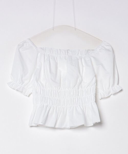 WEGO(ウィゴー)の「WEGO/オフショルシャーリングブラウス(シャツ/ブラウス・レディース・ブラック/ホワイト・FREE)」の22枚目の写真