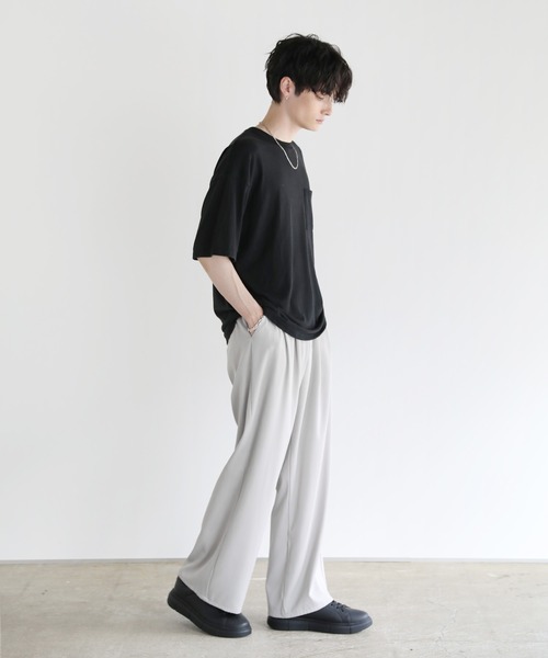 ASTRONOMY(アストロノミー)の「Buyer's Select/TC天竺半袖ワイド胸ポケットスノーウォッシュ加工Tシャツ(Tシャツ/カットソー・メンズ・ベージュ/ブラック/カーキ・M/L/LL)」の7枚目の写真