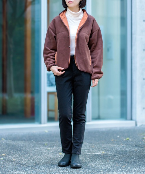 D.M.G. / ディーエムジー] COZY FLEECE ECRU リラクシングテーパード