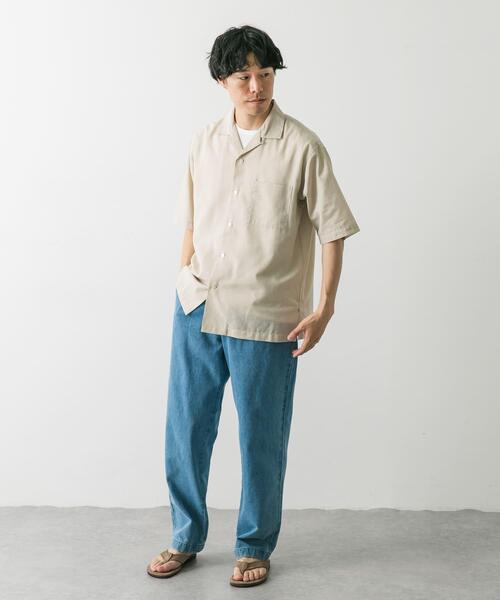 URBAN RESEARCH DOORS(アーバンリサーチドアーズ)の「『UR TECH 高機能リネン』オープンカラーシャツ(シャツ/ブラウス・メンズ・グレー系その他/ブルー/ホワイト系その他/オレンジ/ブルー系その他・X-LARGE/MEDIUM/LARGE)」の22枚目の写真