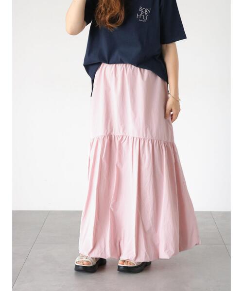 Lugnoncure(ルノンキュール)の「バルーンスカート(スカート・レディース・ピンク/カーキ/チャコールグレー・F)」の3枚目の写真