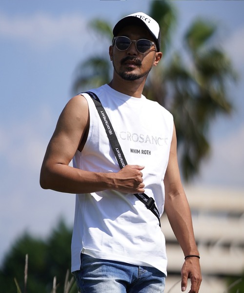 adamsJUGGLER(アダムスジャグラー)の「サクロサンクトノースリーブ(タンクトップ・メンズ・ホワイト/イエロー/ブラック・M/L/XL)」の19枚目の写真