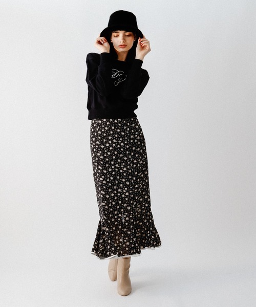 DEICY(デイシー)の「フラワードットマーメイドスカート(スカート・レディース・ベビーピンク/ブラック・1/0)」の16枚目の写真