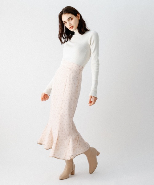 DEICY(デイシー)の「フラワードットマーメイドスカート(スカート・レディース・ベビーピンク/ブラック・1/0)」の22枚目の写真