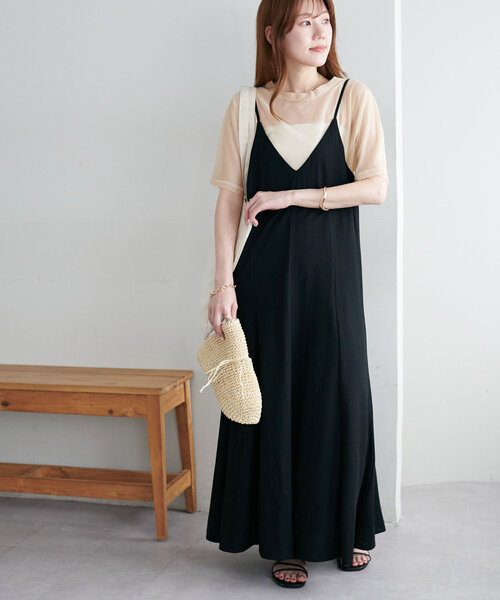 DISCOAT（ディスコート）の「【WEB限定】シアーキラキラT（Tシャツ/カットソー・レディース・ライトベージュ/ピンク/ブラック・MEDIUM）」の14枚目の写真