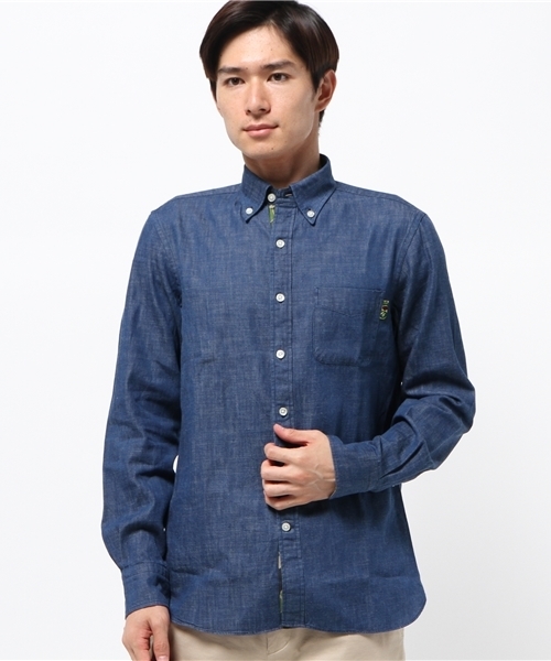 Mr. BATHING APE(ミスターベイシングエイプ)の「DENIM BD SHIRT(シャツ/ブラウス・メンズ・インディゴブルー・SMALL/MEDIUM/X-LARGE/LARGE)」の1枚目の写真