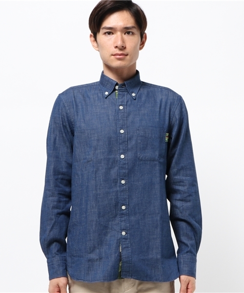 Mr. BATHING APE(ミスターベイシングエイプ)の「DENIM BD SHIRT(シャツ/ブラウス・メンズ・インディゴブルー・SMALL/MEDIUM/X-LARGE/LARGE)」の2枚目の写真