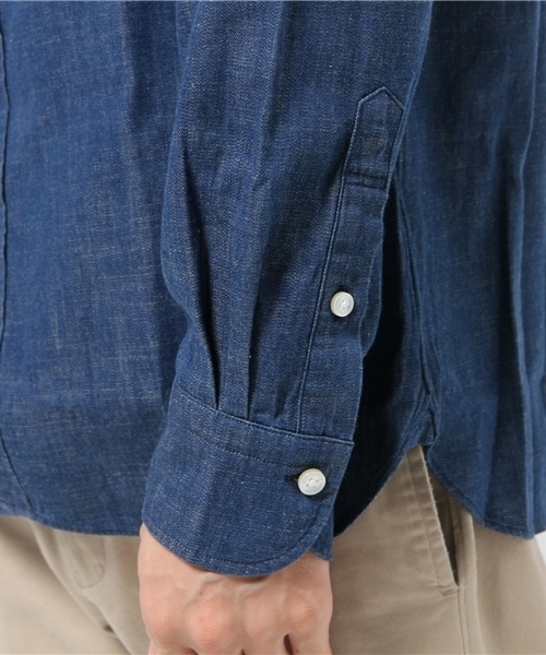 Mr. BATHING APE(ミスターベイシングエイプ)の「DENIM BD SHIRT(シャツ/ブラウス・メンズ・インディゴブルー・SMALL/MEDIUM/X-LARGE/LARGE)」の6枚目の写真