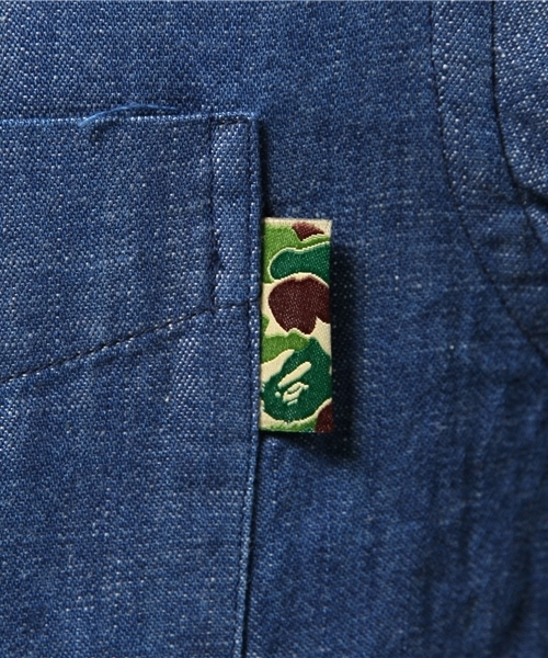 Mr. BATHING APE(ミスターベイシングエイプ)の「DENIM BD SHIRT(シャツ/ブラウス・メンズ・インディゴブルー・SMALL/MEDIUM/X-LARGE/LARGE)」の9枚目の写真