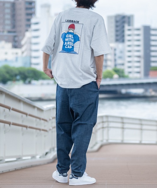 GERRY(ジェリー)の「【3】〔GERRY/ジェリー〕シャンブレー/ポプリン バルーンテーパードパンツ(デニムパンツ・メンズ・サックスブルー/ブルー/ブラック/オリーブ/ベージュ・LARGE/MEDIUM/X-LARGE)」の6枚目の写真