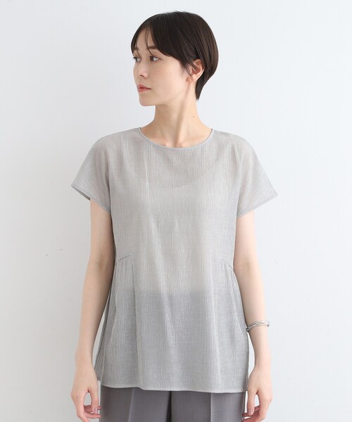 【洗える・日本製】ボタニカル柄 ペプラムカットソー Amazon.co.jp: ボタニカル柄カットソー 花柄シフォン ドロー