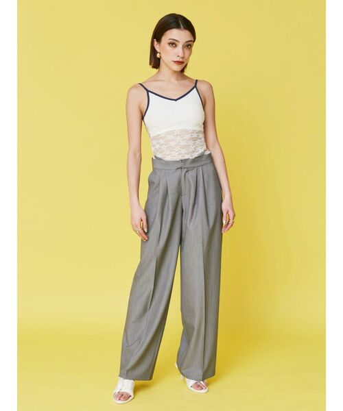 EVRIS（エヴリス）の「ウエストチェーンワイドパンツ（その他パンツ・レディース・ブルー/グレー・SMALL/MEDIUM）」の8枚目の写真