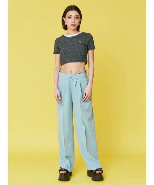 EVRIS（エヴリス）の「ウエストチェーンワイドパンツ（その他パンツ・レディース・ブルー/グレー・SMALL/MEDIUM）」の17枚目の写真