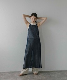 【MINERTE】halter-neck mesh one piece / ホルターネックメッシュワンピース
