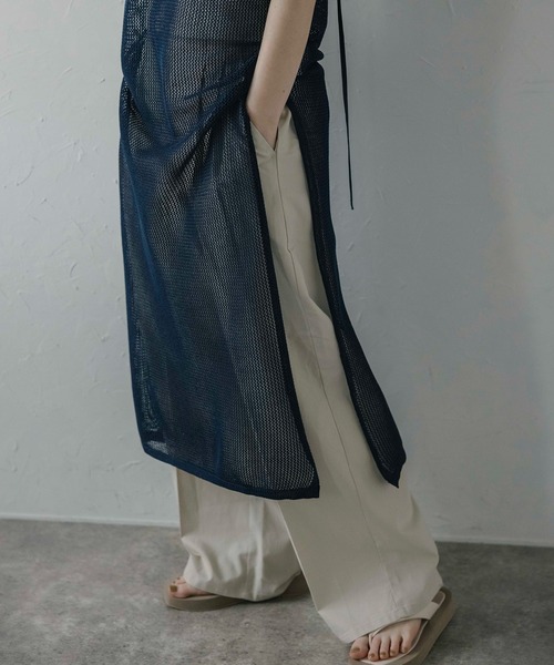 MINERTE】halter-neck mesh one piece / ホルターネックメッシュ