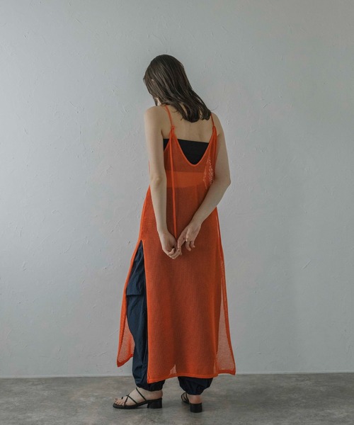 MINERTE】halter-neck mesh one piece / ホルターネックメッシュ