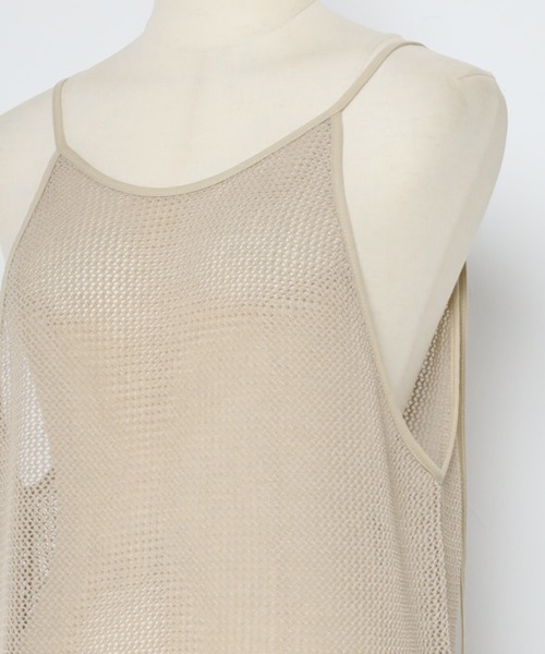 MINERTE】halter-neck mesh one piece / ホルターネックメッシュ
