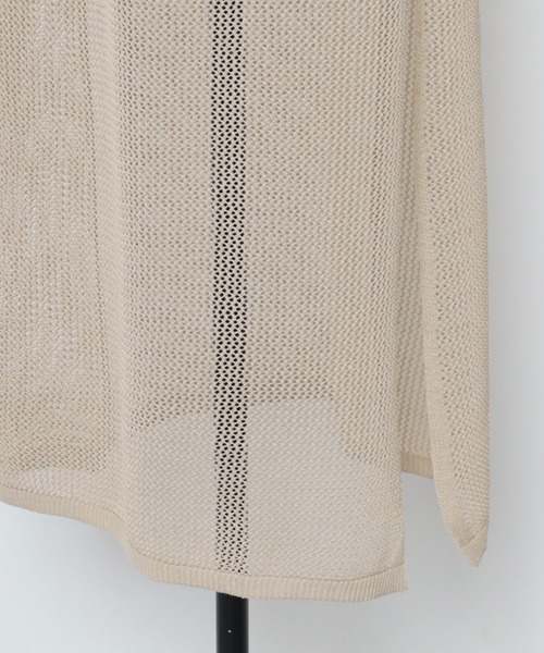 MINERTE(ミネルテ)の「【MINERTE】halter-neck mesh one piece / ホルターネックメッシュワンピース(ワンピース・レディース・ベージュ/オレンジ/ネイビー・FREE)」の8枚目の写真