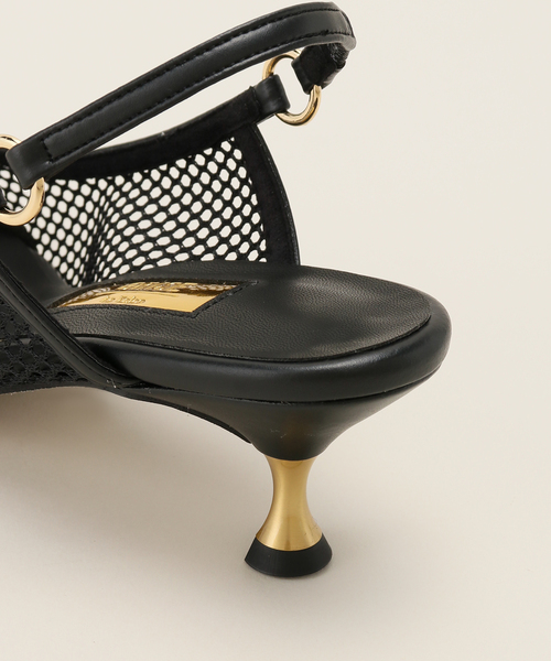 追加》GRISE5cmポインテッドメッシュスリングバック