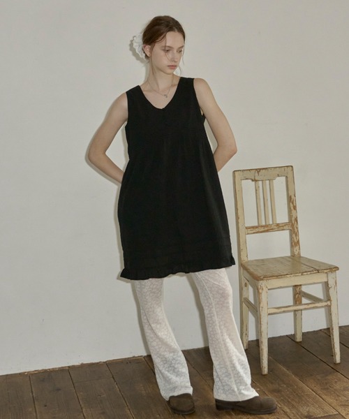 GIUNON(ジウノン)の「double frill chouchou / ダブルフリルシュシュ(シュシュ・レディース・ブラック/ホワイト・FREE)」の22枚目の写真