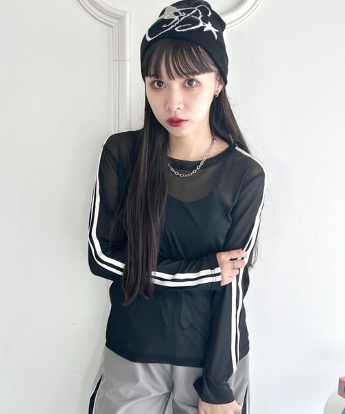 leinwande シアートップス セール】サイドラインシアートップス（Tシャツ/カットソー