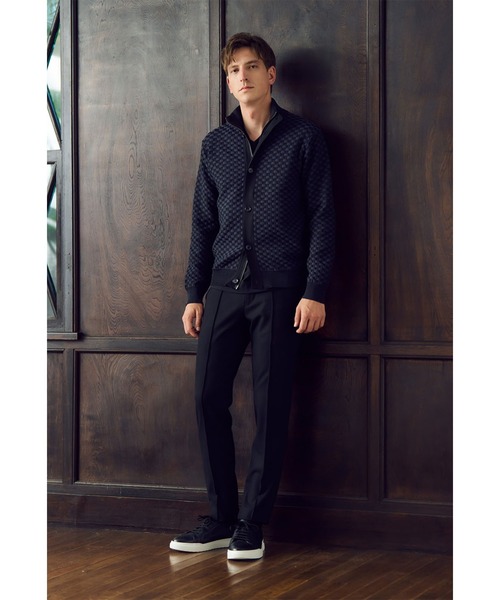 MEN'S BIGI(メンズビギ)の「【ACTIVE TAILOR】12G リンクスブロックジャカードセーター(ニット/セーター・メンズ・ブラック/ネイビー・01/02/03/04)」の3枚目の写真