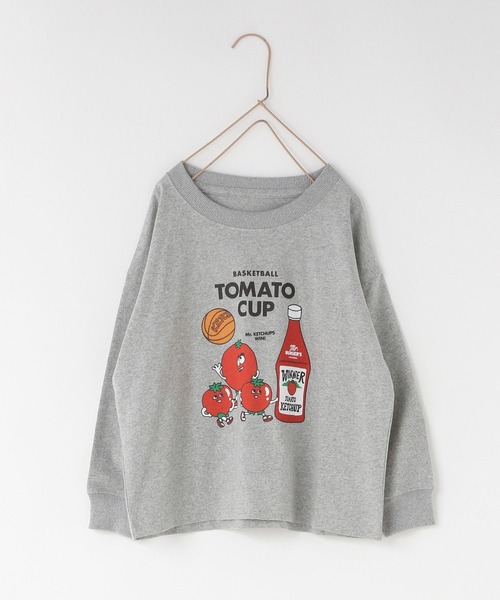 LOWRYS FARM(ローリーズファーム)の「ハンバーガーロンT 142452(Tシャツ/カットソー・キッズ・ホワイト/チャコールグレー/グレー・110cm/120cm/130cm/140cm/150cm)」の15枚目の写真