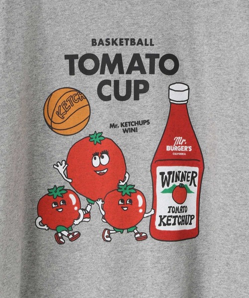LOWRYS FARM(ローリーズファーム)の「ハンバーガーロンT 142452(Tシャツ/カットソー・キッズ・ホワイト/チャコールグレー/グレー・110cm/120cm/130cm/140cm/150cm)」の16枚目の写真