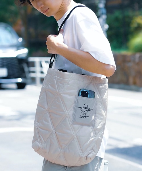 QUILTING Tote Shoulder Bag M/スラッシャーノートパソコン収納可能