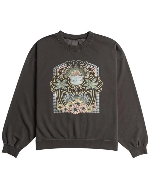 【セール】LINEUP CREW RG TERRY/ロキシーキッズスウェットトレーナー（スウェット）｜ROXY（ロキシー）