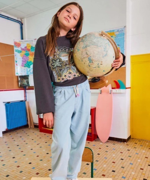 【セール】LINEUP CREW RG TERRY/ロキシーキッズスウェットトレーナー（スウェット）｜ROXY（ロキシー）