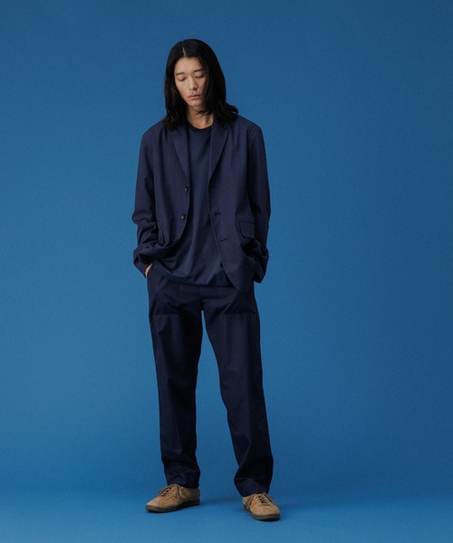 ADAM ET ROPE'（アダムエロペ）の「ガーメントダイ イージーベイカー トラウザーズ / テーパード / ロングシーズン着用可能（その他パンツ・メンズ・ライトグレー/ベージュ系その他/ネイビー・M/L）」の19枚目の写真