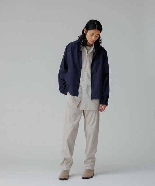 ADAM ET ROPE'（アダムエロペ）の「ガーメントダイ イージーベイカー トラウザーズ / テーパード / ロングシーズン着用可能（その他パンツ・メンズ・ライトグレー/ベージュ系その他/ネイビー・M/L）」の18枚目の写真