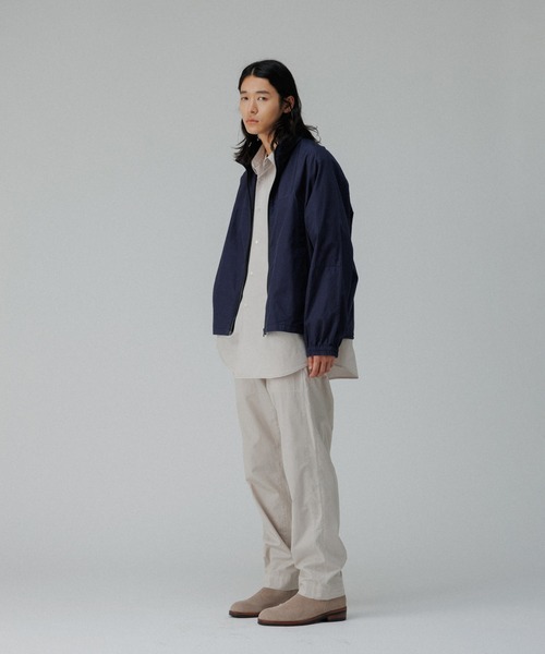 ADAM ET ROPE'（アダムエロペ）の「ガーメントダイ イージーベイカー トラウザーズ / テーパード / ロングシーズン着用可能（その他パンツ・メンズ・ライトグレー/ベージュ系その他/ネイビー・M/L）」の17枚目の写真