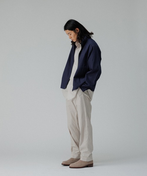 ADAM ET ROPE'（アダムエロペ）の「ガーメントダイ イージーベイカー トラウザーズ / テーパード / ロングシーズン着用可能（その他パンツ・メンズ・ライトグレー/ベージュ系その他/ネイビー・M/L）」の16枚目の写真