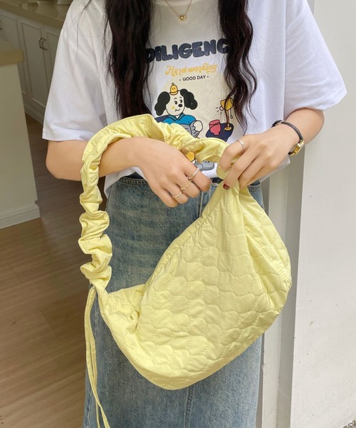 Per sist ence(パーシエンス)の「2WAYキルティングシャーリングショルダーバッグ(ショルダーバッグ・レディース・ホワイト/ベージュ/イエロー/ブラック・FREE)」の22枚目の写真