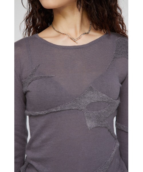 LAGUA GEM(ラグアジェム)の「JACQUARD TUNIC ニット(ニット/セーター・レディース・ホワイト/カーキ/チャコールグレー・FREE)」の15枚目の写真