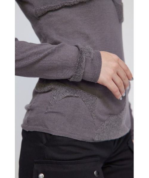 LAGUA GEM(ラグアジェム)の「JACQUARD TUNIC ニット(ニット/セーター・レディース・ホワイト/カーキ/チャコールグレー・FREE)」の16枚目の写真