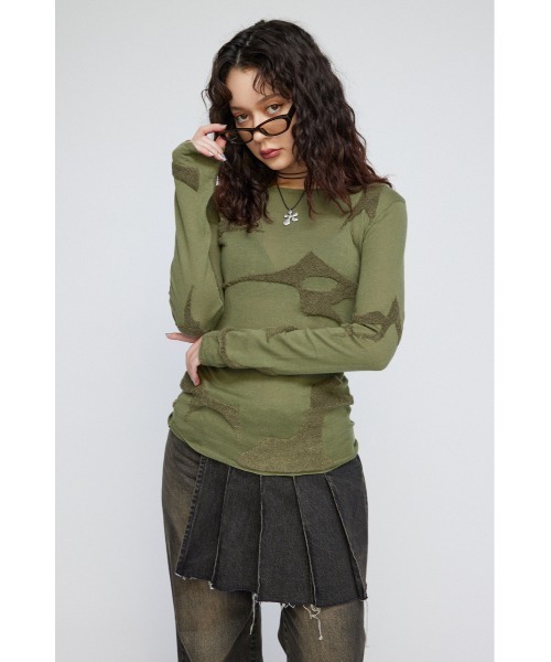 JACQUARD TUNIC ニット（ニット/セーター）｜LAGUA GEM