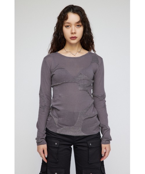 LAGUA GEM(ラグアジェム)の「JACQUARD TUNIC ニット(ニット/セーター・レディース・ホワイト/カーキ/チャコールグレー・FREE)」の10枚目の写真