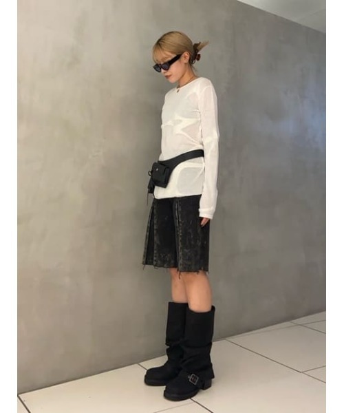 LAGUA GEM(ラグアジェム)の「JACQUARD TUNIC ニット(ニット/セーター・レディース・ホワイト/カーキ/チャコールグレー・FREE)」の22枚目の写真