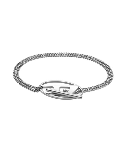 早い者勝ち!!! DIESEL ◆ チェーンブレスレット｜Dx1535040 Women's Stainless Steel Chain Bracelet | Silver | Diesel