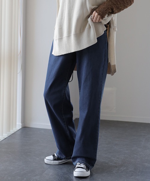 HUG.U(ハグユー)の「<着丈・生地が選べる> 奇跡の新感覚デニム(デニムパンツ・レディース・ブルー系その他/ライトインディゴブルー/インディゴブルー/ホワイト/ブラック/ライトブルー/ブルー系その他2/ワンウォッシュ/グレイッシュブルー/グレー/ブルー系その他4/ブルー系その他5/ブルー系その他3/グレー系その他/アイボリー/スモークピンク/セージグリーン/ブラウン/ブルー系/ブルー系1/ブラック系/ブルー系2/グレー系・LL(トール丈)/LL(レギュラー丈)/L(トール丈)/L(レギュラー丈)/M(トール丈)/M(レギュラー丈)/S(トール丈)/S(レギュラー丈)/3L(レギュラー丈)/3L(トール丈)/L(超トール丈)/M(超トール丈)/S(超トール丈)/LL(超トール丈)/3L(超トール丈)/3L(ショート丈)/M(ショート丈)/XL(ショート丈)/L(ショート丈)/S(ショート丈))」の22枚目の写真
