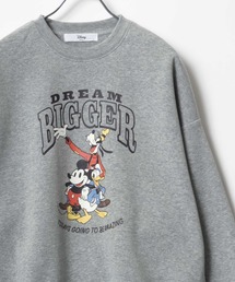 Disney/ディズニー ミッキーフレンズ 裏起毛 カレッジ バックプリント スウェット レディース トレーナー