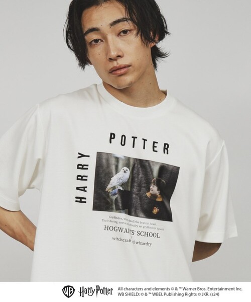 tk.TAKEO KIKUCHI(ティーケータケオキクチ)の「◆【Harry Potter Capsule Collection】フォトプリントTシャツ(Tシャツ/カットソー・メンズ・ホワイト/ブラック系1/ブラック系/ブラック/ホワイト系1/ホワイト系2・01/02/03)」の20枚目の写真