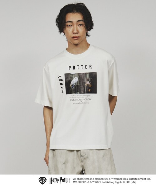 tk.TAKEO KIKUCHI(ティーケータケオキクチ)の「◆【Harry Potter Capsule Collection】フォトプリントTシャツ(Tシャツ/カットソー・メンズ・ホワイト/ブラック系1/ブラック系/ブラック/ホワイト系1/ホワイト系2・01/02/03)」の21枚目の写真