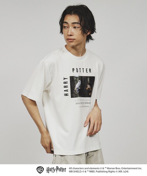 tk.TAKEO KIKUCHI(ティーケータケオキクチ)の「◆【Harry Potter Capsule Collection】フォトプリントTシャツ(Tシャツ/カットソー・メンズ・ホワイト/ブラック系1/ブラック系/ブラック/ホワイト系1/ホワイト系2・01/02/03)」の22枚目の写真
