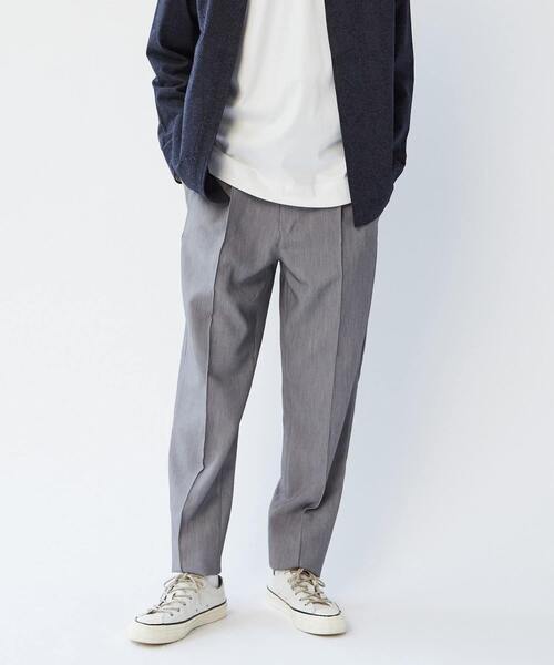 MEN'S MELROSE(メンズメルローズ)の「TRダブルクロスクリースステッチ入りイージーテーパードパンツ(その他パンツ・メンズ・ブラック/グレー/モカ・2/3/4)」の3枚目の写真