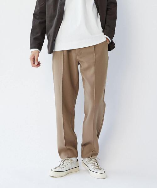 【セール】TRダブルクロスクリースステッチ入りイージーテーパードパンツ（その他パンツ）｜MEN'S MELROSE（メンズメルローズ）